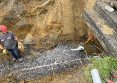 Service de drain excavation et imperméabilisation de fondation a membrane et goudron à Joliette, Saint-Paul, Saint-Thomas, Crabtree dans Lanaudière et environs - Mini-Excavation Joliette
