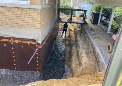 Service de drain et imperméabilisation de fondation a membrane à Joliette, Saint-Paul, Saint-Thomas, Crabtree dans Lanaudière et environs - Mini-Excavation Joliette