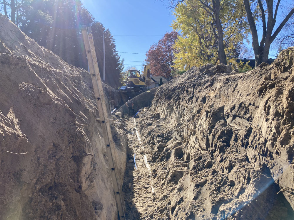 Service de raccordement et branchement d’égout et entrée d’eau à Joliette et dans Lanaudière - Mini-Excavation Joliette