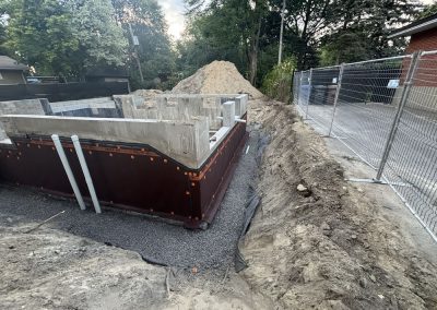 Installation de drain français autour de la fondation à Joliette - Mini Excavation Joliette