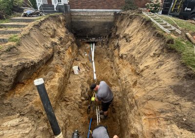 Raccordement et branchement égout à Repentigny - Mini Excavation Joliette